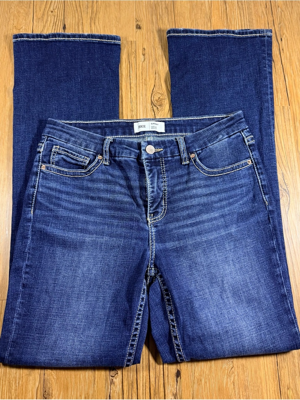 BKE Gabby Curvy Bootcut Jeans Women’s 26 x 31.5 Dark Wash Stretch Denim